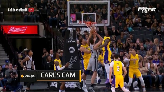March 3, 2018 - Lakers vs. Spurs - 1st Quarter Team Highlights