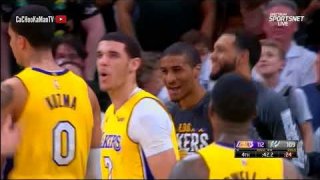 March 3, 2018 - Lakers vs. Spurs - Lonzo Ball Clutch 3 Pointers