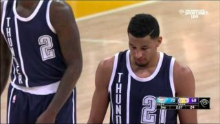 December 19, 2014 - Thunder vs. Lakers - Andre Roberson Airballs A Free Throw