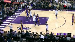 December 21, 2014 - Lakers vs. Kings - Wesley Johnson Airballs Fastbreak Dunk