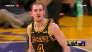 March 30, 2018 - Bucks vs. Lakers - Alex Caruso No Look Bounce Pass To Ivica Zubac