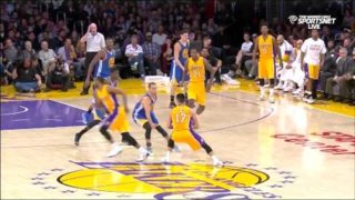 December 23, 2014 - Warriors vs. Lakers - Jeremy Lin Alleyoop To Ed Davis