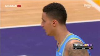 April 4, 2018 - Spurs vs. Lakers - Kyle Kuzma Sweeping Hookshot