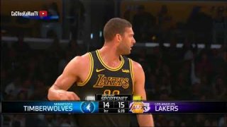 April 6, 2018 - Timberwolves vs. Lakers - 1st Quarter Team Highlights