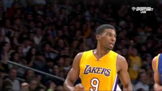 December 23, 2014 - Warriors vs. Lakers - Ronnie Price Makes Three Straight 3 Pointers