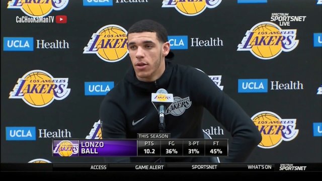 April 12, 2018 - 2017-2018 Exit Interviews - Lonzo Ball