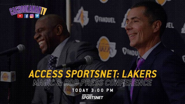 September 20, 2018 - Magic Johnson & Rob Pelinka Press Conference