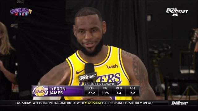 September 24, 2018 - 2018 Lakers Media Day - LeBron James Interview