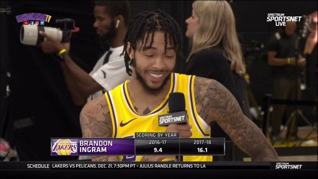 September 24, 2018 - 2018 Lakers Media Day - Brandon Ingram Interview