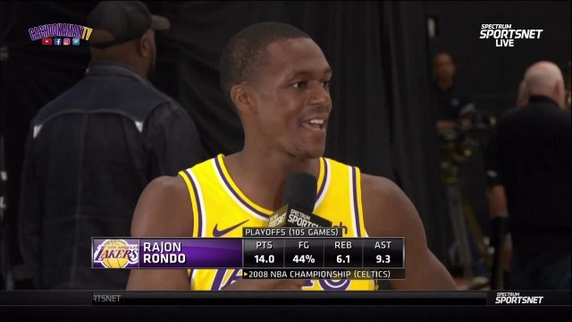 September 24, 2018 - 2018 Lakers Media Day - Rajon Rondo Interview