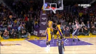 January 2, 2015 - Grizzlies vs. Lakers - Ed Davis Chasedown Block On Tony Allen