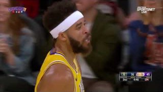 LeBron James To Brandon Ingram To JaVale McGee For Dunk - Nuggets vs. Lakers - October 2, 2018