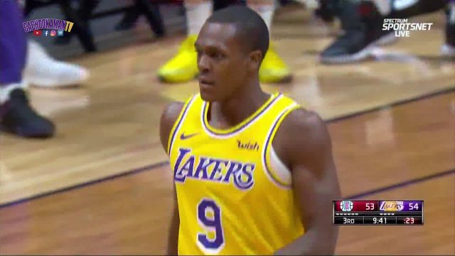 Rajon Rondo Alleyoop To Kyle Kuzma - October 6, 2018 - Clippers vs. Lakers