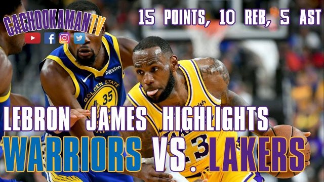 LeBron James Highlights - Warriors vs. Lakers - October 10, 2018