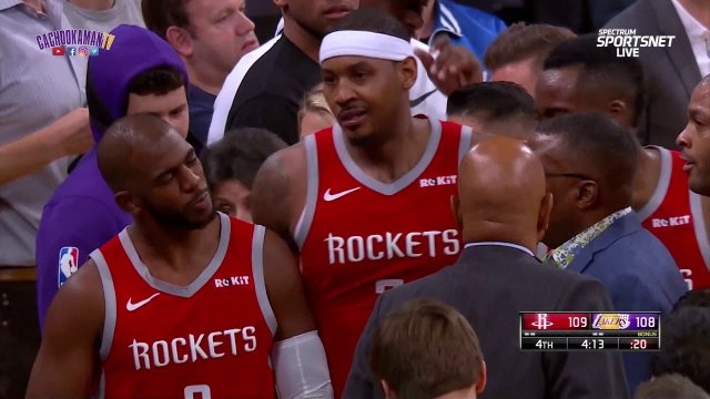 James Harden, Chris Paul, Brandon Ingram & Rajon Rondo Fight - Rockets vs. Lakers - October 20, 2018