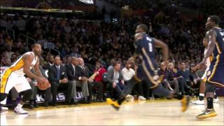 January 4, 2015 - Pacers vs. Lakers - Wayne Ellington Driving Dunk