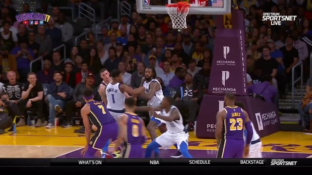 JaVale McGee Driving Dunk - Mavericks vs. Lakers - October 31, 2018