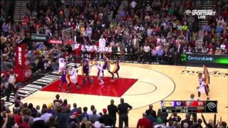 January 5, 2015 - Lakers vs. Trail Blazers - Jeremy Lin Airballs Game Tying Three Pointer