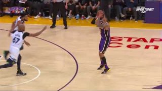 LeBron James To Kyle Kuzma For Buzzer Beater - Timberwolves vs. Lakers - November 7, 2018