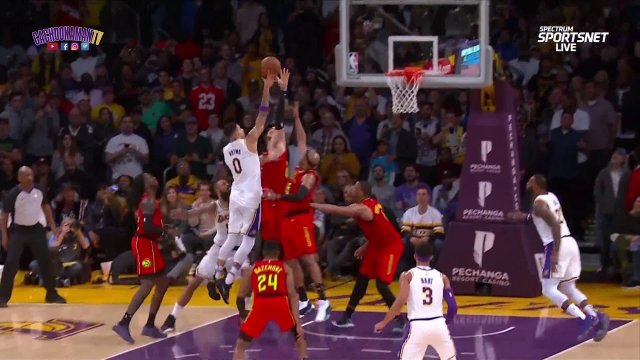 LeBron James Misses 2 Free Throws And Gets Game Winning Dunk - Hawks vs. Lakers - November 11, 2018