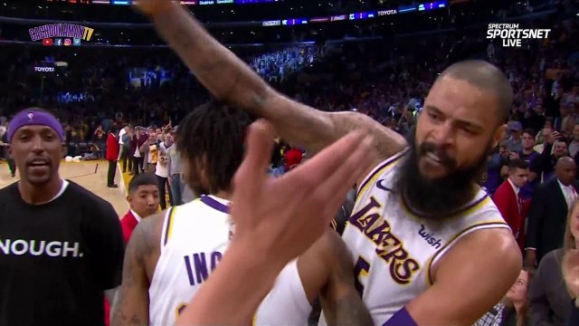 Tyson Chandler Game Saving Block Against Trae Young - Hawks vs. Lakers - November 11, 2018
