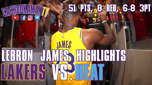 LeBron James Highlights - Lakers vs. Heat - November 18, 2018