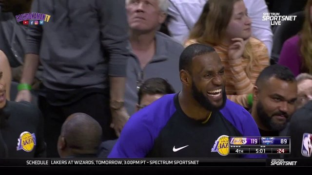 Lance Stephenson Monster Dunk - Lakers vs. Hornets - December 15, 2018