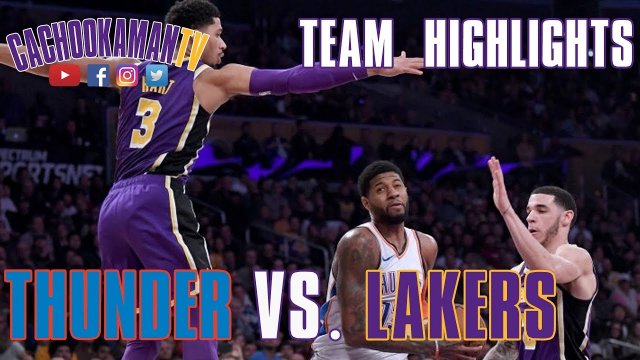 Team Highlights - Thunder vs. Lakers - January 2, 2019