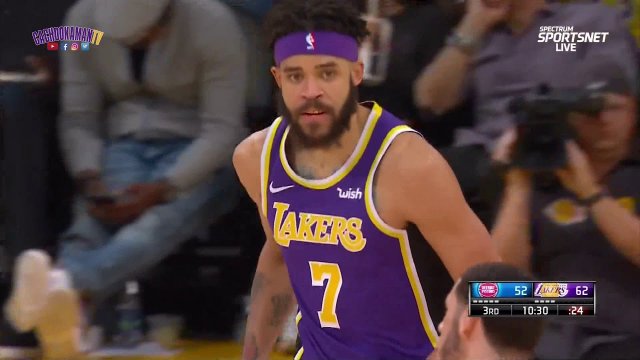 Lonzo Ball Give And Go With JaVale McGee - Pistons vs. Lakers - January 9, 2019