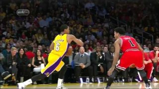 January 29, 2015 - Bulls vs. Lakers - Jordan Clarkson And 1 Off The Glass