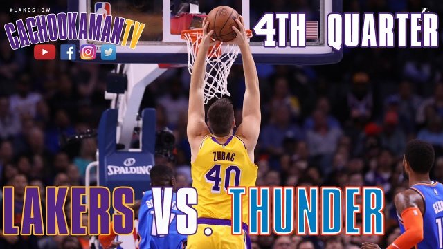 4th Quarter Team Highlights - Lakers vs. Thunder - January 17, 2019
