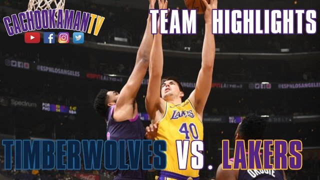 Team Highlights - Timberwolves vs. Lakers - January 24, 2019