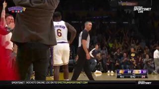 Lance Stephenson Makes A Three Pointer And Strums His Guitar - Suns vs. Lakers - January 27, 2019
