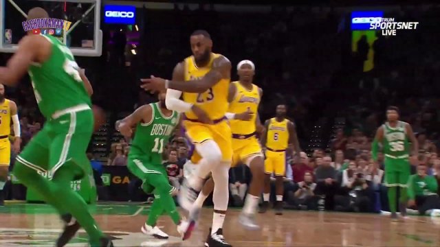 Brandon Ingram Alleyoop To LeBron James - Lakers vs. Celtics - February 7, 2019