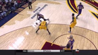 February 8, 2015 - Lakers vs. Cavaliers - Tarik Black Putback Dunk Over Kevin Love
