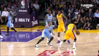 February 10, 2015 - Nuggets vs. Lakers - Nick Young 4 Point Play