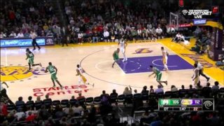 February 22, 2015 - Celtics vs. Lakers - Nick Young Blocks Evan Turner