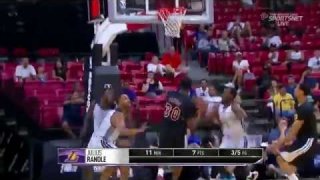 July 13, 2014 - Lakers vs. Pelicans - Julius Randle Fastbreak Dunk