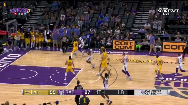 Zach Norvell Jr. Game Winner - Lakers vs. Kings - 2019 California Classic - July 3, 2019