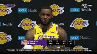 LeBron James Press Conference - 2019 Lakers Media Day - September 27, 2019