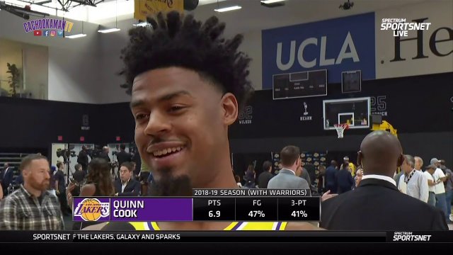 Quinn Cook Interview - 2019 Lakers Media Day - September 27, 2019