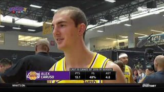 Alex Caruso Interview - 2019 Lakers Media Day - September 27, 2019