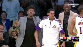 March 22, 2015 - 76ers vs. Lakers - Ed Davis Takes It Coast To Coast For Dunk