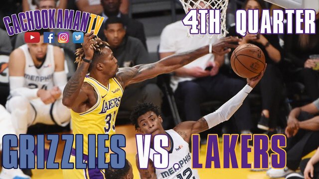 4th Quarter Team Highlights - Grizzlies vs. Lakers - October 29, 2019