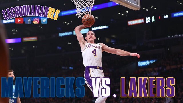 Anthony Davis To Alex Caruso For Dunk - Mavericks vs. Lakers - December 1, 2019