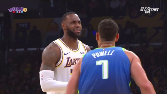 LeBron James Alleyoop To Anthony Davis - Mavericks vs. Lakers - December 1, 2019