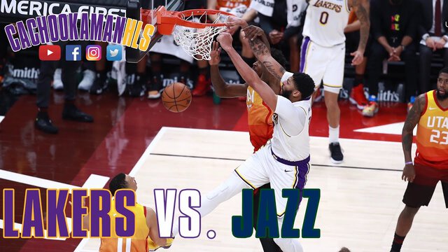 Anthony Davis Spin And Dunk - Lakers vs. Jazz - December 4, 2019