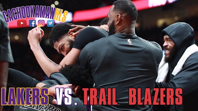 Anthony Davis 4 Point Play - Lakers vs. Trail Blazers - December 6, 2019