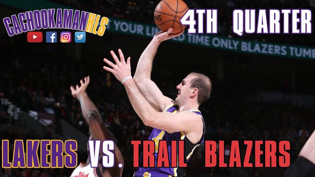 4th Quarter Team Highlights - Lakers vs. Trail Blazers - December 6, 2019