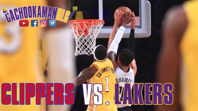 Kentavious Caldwell-Pope Chasedown Block On Landry Shamet - Lakers vs. Clippers - December 25, 2019